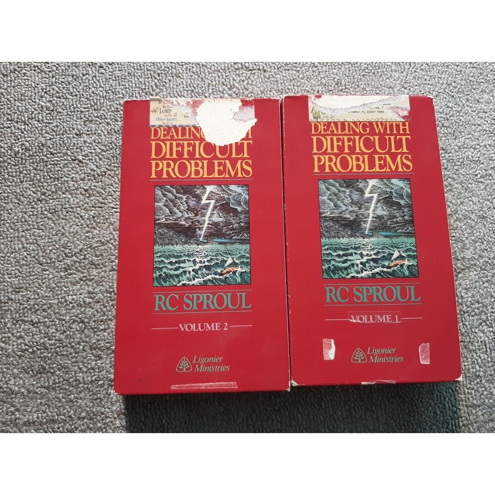 2 Tapes (volume 1 & 2) Dealing with difficult Problems Vhs series RC Sproul